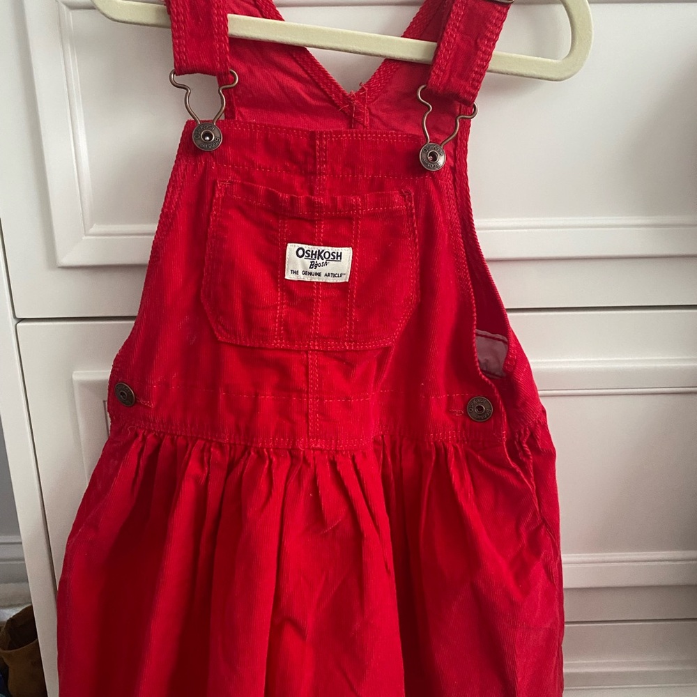 OshKosh B'gosh Vibrant Red Kids Overalls